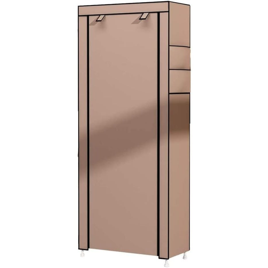 Zapatero Organizador de Tela con Cubierta Frontal, Organizador de Zapatos de Gran Capacidad ideal para Ahorrar Espacio, Organizador de Almacenamiento de Zapatos, Zapatero Multinivel, 60 x 30 x 160 cm