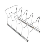 Rejilla para Ollas y Tapas, Organizador Sartenes, Organizador de Cocina, 4 Espacios, Ideal para Apilar Sartenes o Utensilios de Cocina, Ahorra y Optimiza Espacio, Modo de uso en Horizontal o Vertical, 34 x 16.5 x 12.7 cm