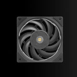 Mars Gaming MFNC, Ventilador PC PWM 120mm, Rodamiento FDB de Cobre Hiperbalanceado, Ventilador Silencioso con Diseño de Aspas Híbridas, Ventilador Ordenador Profesional, Negro