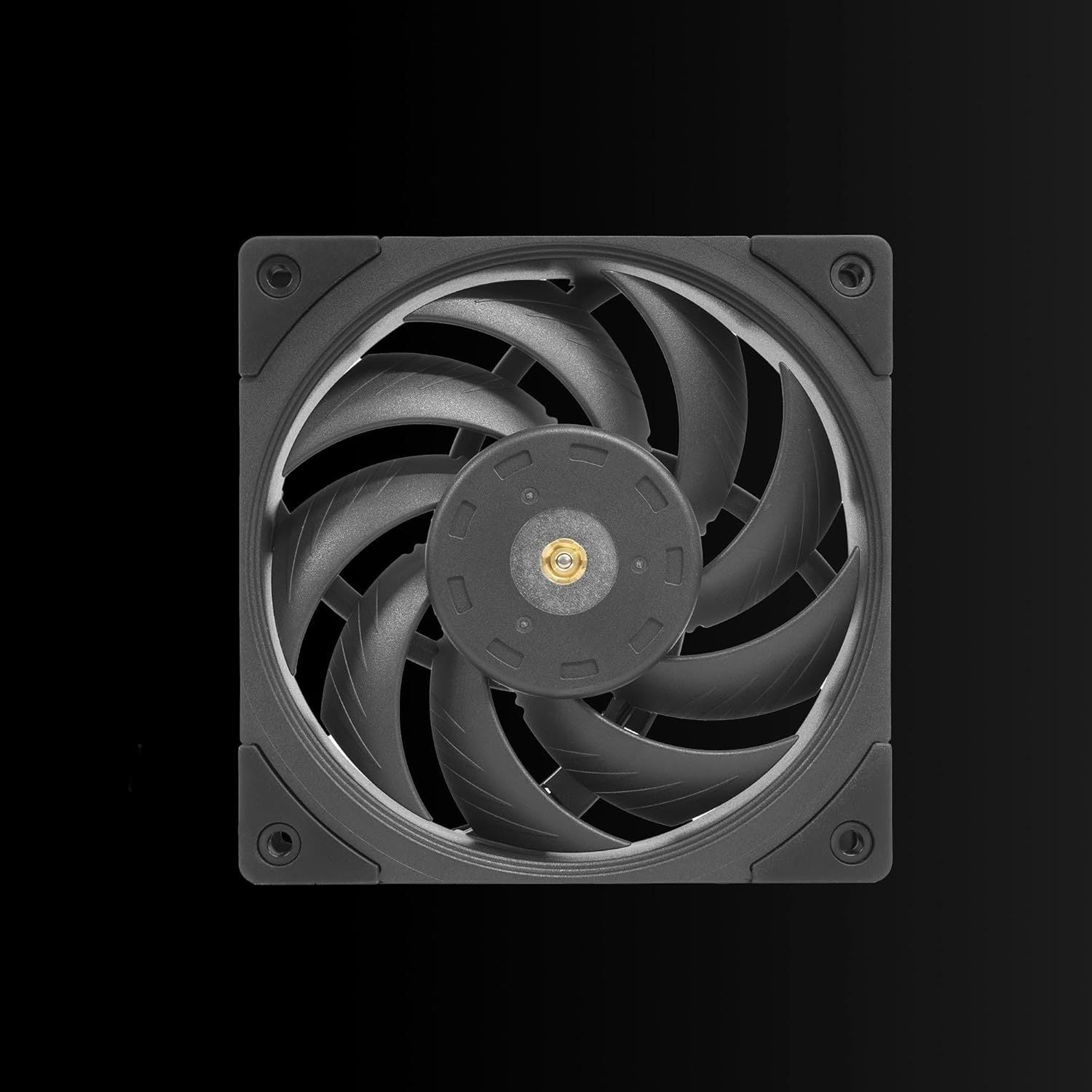 Mars Gaming MFNC, Ventilador PC PWM 120mm, Rodamiento FDB de Cobre Hiperbalanceado, Ventilador Silencioso con Diseño de Aspas Híbridas, Ventilador Ordenador Profesional, Negro