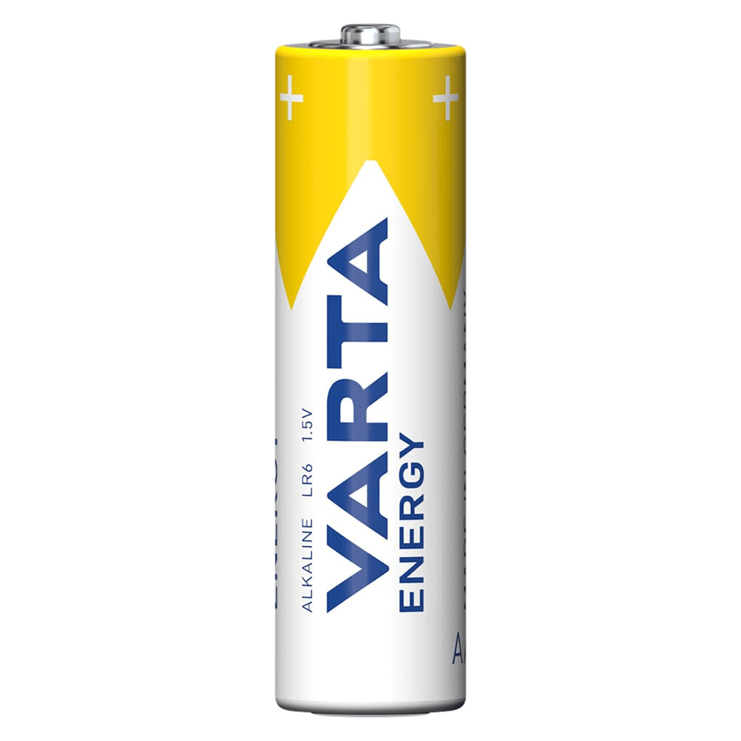 Pilas AA Alcalinas de Alto Rendimiento, VARTA Energy, Larga Duración, Energía Continua, Ideal para Controles Remotos, Juguetes Electrónicos, Linternas, Lámparas, Relojes, Cámaras y Otros Dispositivos de Uso Diario - VARTA