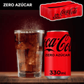 Coca-Cola Zero Azúcar, Refresco de Cola sin Azúcar, sin Calorías, Pack de 24 Latas de 330ml