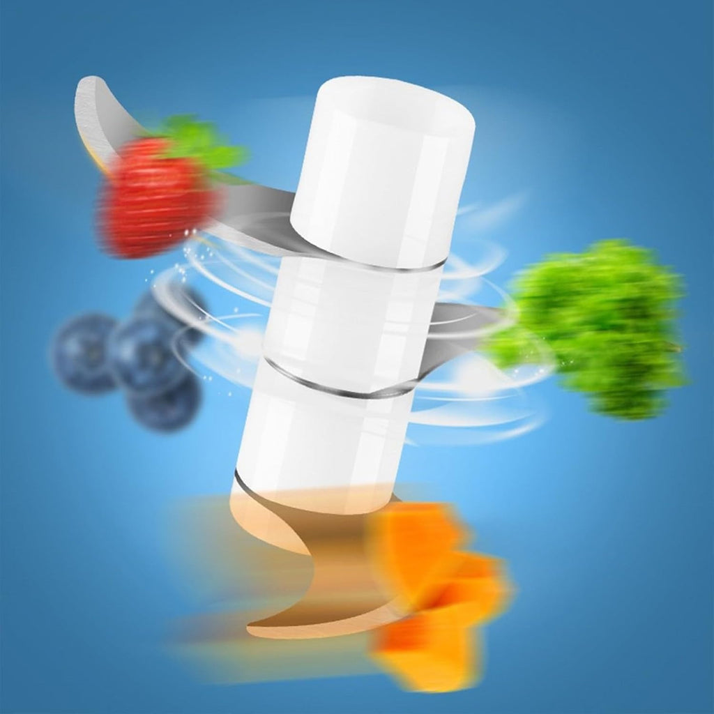 Picadora Electrica de Alimentos, 250ml de Capacidad, Batería 1300 mAh, 1700 RPM, Trocea, Mezcla, Machaca y Muele, Triple Cuchilla de Acero, Resistente, Fácil de Limpiar, Perfecto para Fruta, Verdura, Carne, Hierbas