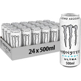 MONSTER ENERGY Bebida Energética, Refresco Energético, Pack 12/24 Latas de 500ml