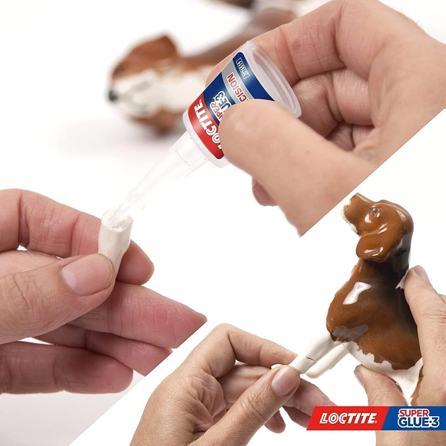 Loctite Super Glue-3 Precisión, Pegamento Transparente de Máxima Precisión, Pegamento Instantáneo Triple Resistente, Adhesivo Universal con Goteo Fácil de Regular, 5g