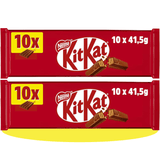 Nestlé KITKAT Barritas de Chocolate con Leche, Snack de Chocolate, Pack de 20 Barras de 41,5g