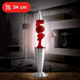Lámpara de Lava de 34cm de Alto, Lámpara Decorativa con Líquido en Movimiento, Bombilla de 25W, Perfecto para Habitación, Salón, Sala de Estar