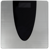 Bascula de Baño Digital con Pantalla LCD, Vidrio Templado de 5 mm, 180 kg de Capacidad, Encendido por Toque, Conversión kg/lb, Funciona con 2 Baterías tamaño AAA (no incluidas)
