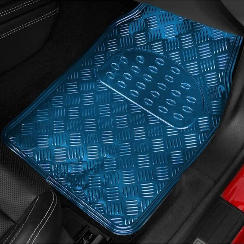 Alfombrillas Coche Antideslizantes, Set 4 Alfombrillas Universales para Coche, Hechas de PVC Duradero y Resistente, Instalación Fácil y Protección Completa para el Interior del Vehículo, Fácil de Limpiar
