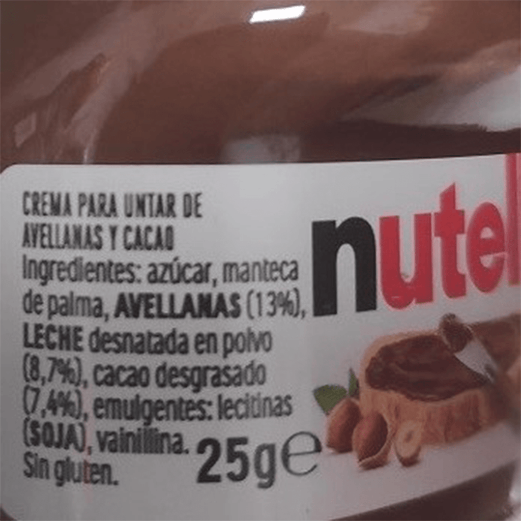 Ferrero Nutella 25g para Untar, Crema de Avellanas y Cacao, Envase Individual perfecto para Desayunos, Meriendas o Eventos