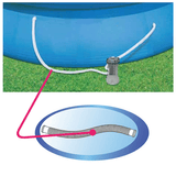 Manguera de Bomba Piscina de 150 cm y 32 mm de diámetro, Para Bombas de Filtro y Sistemas de Cloración Salina
