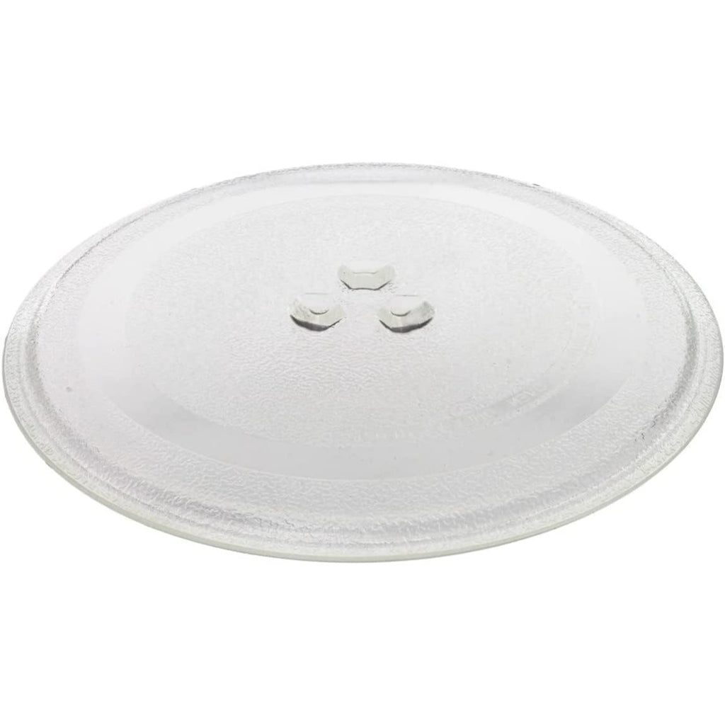Plato Microondas Universal Giratorio, Plato Microondas con 3 Fijadores para evitar Movimientos no deseados, Cristal Resistente pensado para Resistir Altos Contrastes de Temperatura, Fácil Limpieza