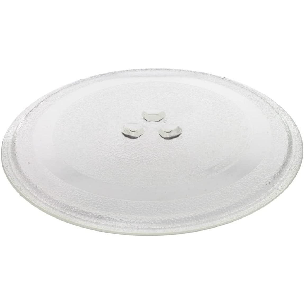 Plato Microondas Universal Giratorio, Plato Microondas con 3 Fijadores para evitar Movimientos no deseados, Cristal Resistente pensado para Resistir Altos Contrastes de Temperatura, Fácil Limpieza
