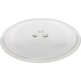 Plato Microondas Universal Giratorio, Plato Microondas con 3 Fijadores para evitar Movimientos no deseados, Cristal Resistente pensado para Resistir Altos Contrastes de Temperatura, Fácil Limpieza