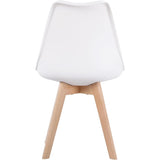 Sillas para Comedor, Sillas de Cocina con Asiento Blando, Tapizado y Patas Resistentes de Madera de Haya