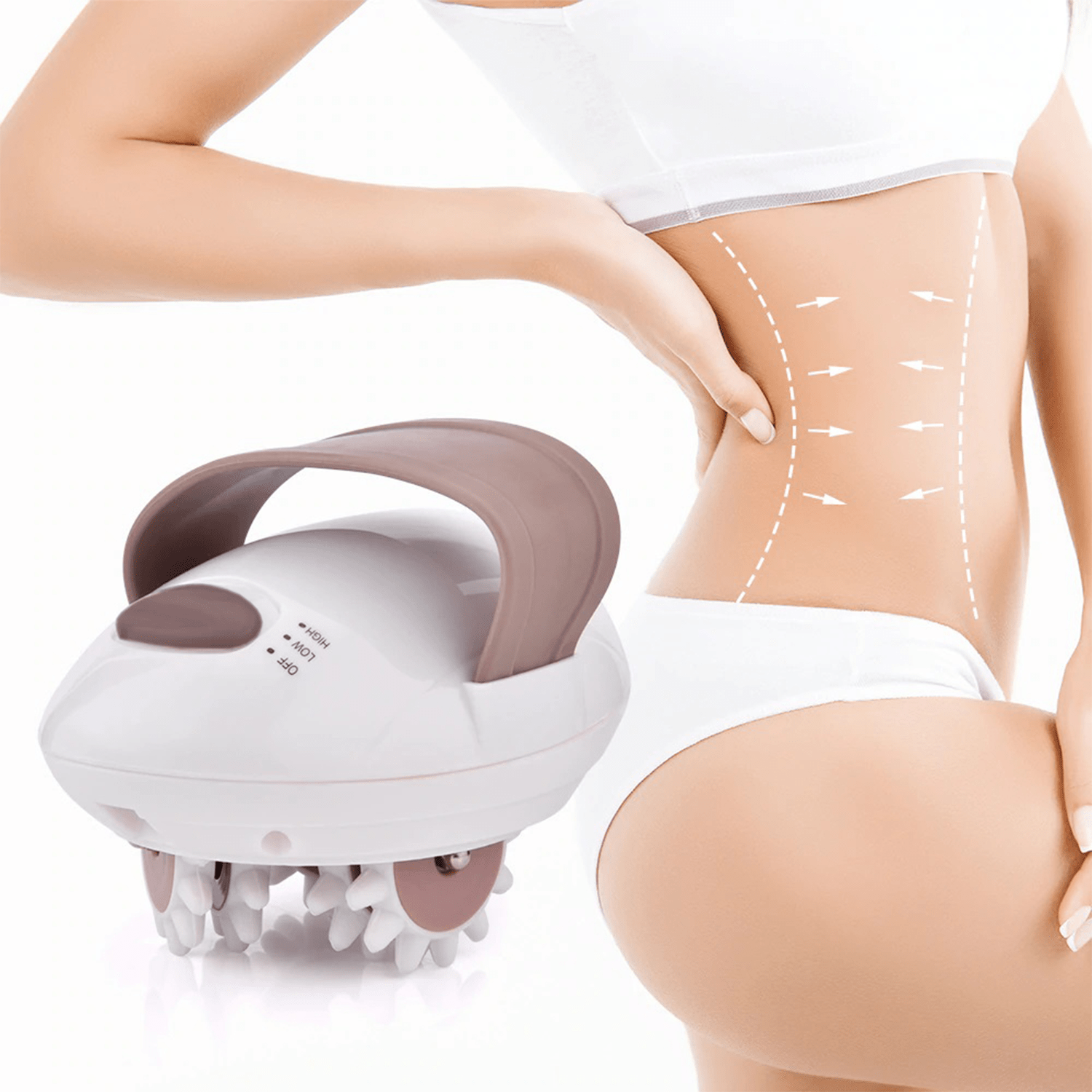 Masajeador Anticelulitico, Masajeador Coporal con Rodillo, Masajeador para la Celulitis, Restaura la Firmeza y Suacidad de tu Piel, Ideal para Piernas, Caderas, Cuello, Cintura, Espalda y Pies