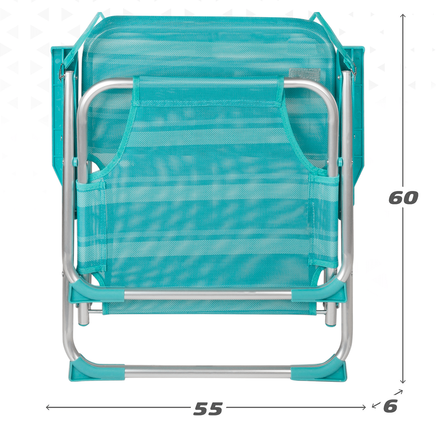 Silla Plegable Playa Reclinable y Resistente. Soporta hasta 100kg. Posición fija. Sistema Antivuelco. Ideal para Playa, Jardín, Terraza o Camping. 44x40x72cm