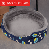 Cama para el Perro con Fondo Acolchado y Suave, Cama Gato, Cama para Mascotas, Bordes Suaves y Redondeados, Base Antideslizante, Aporta Sensación de Seguridad, Diseño Confortable para Mascotas: Soporte para la Cabeza y Cuello