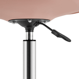 Silla Escritorio Ergonómica con Ruedas, Silla Oficina Giratoria con Altura Ajustable, Acolchada, Estilo Nórdico, Ideal para Estudio y Oficina