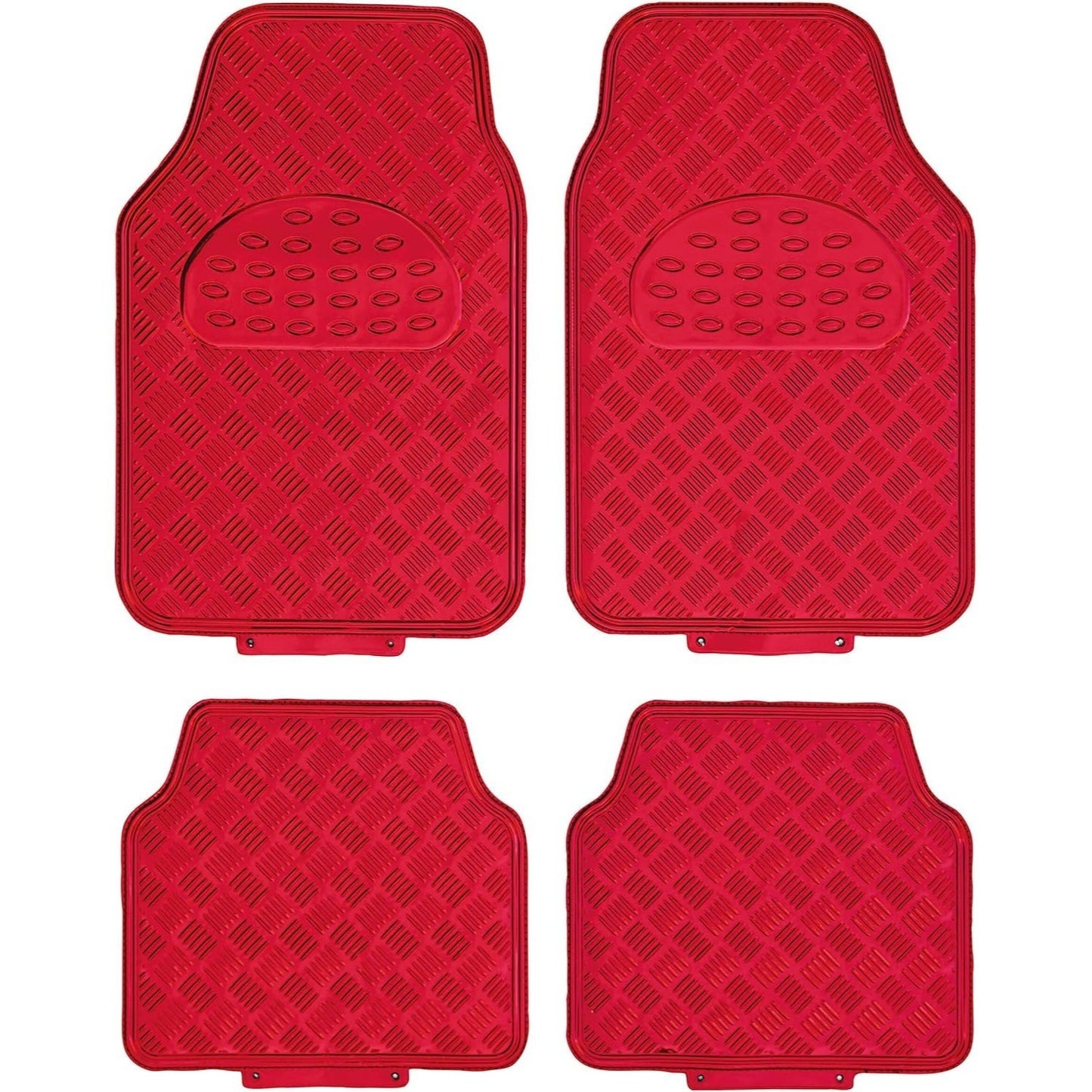 Alfombrillas Coche Antideslizantes, Set 4 Alfombrillas Universales para Coche, Hechas de PVC Duradero y Resistente, Instalación Fácil y Protección Completa para el Interior del Vehículo, Fácil de Limpiar