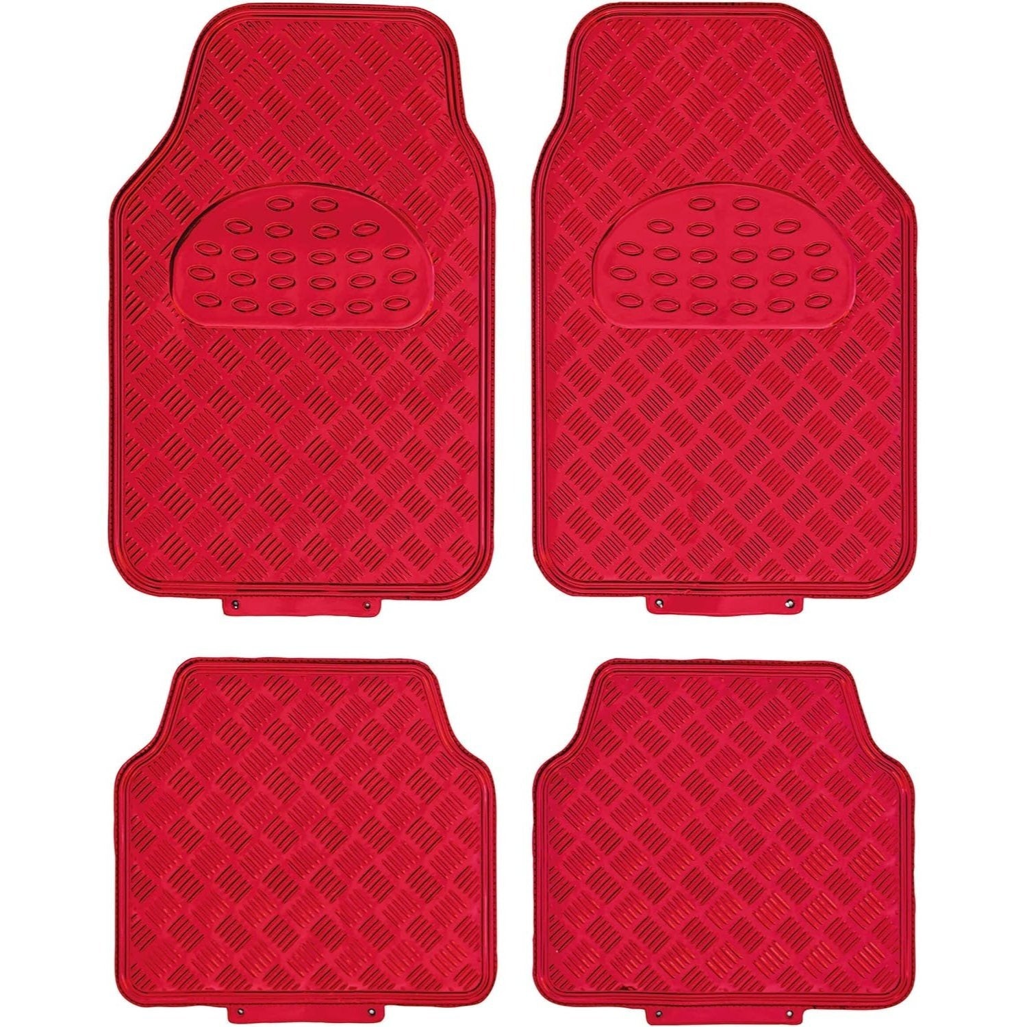 Alfombrillas Coche Antideslizantes, Set 4 Alfombrillas Universales para Coche, Hechas de PVC Duradero y Resistente, Instalación Fácil y Protección Completa para el Interior del Vehículo, Fácil de Limpiar