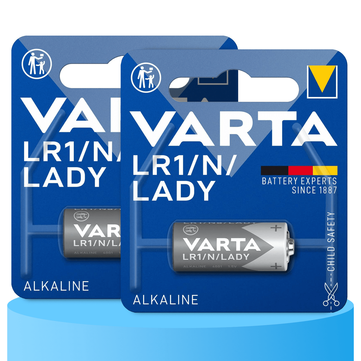 Pilas LR1/N/Lady Alcalinas de Alto Rendimiento, Larga Duración, Para Uso Diario, Ideal para Mandos a Distancia, Pequeñas Linternas, Timbres Inalámbricos, Juguetes, Equipos de Medición, Relojes y Temporizadores