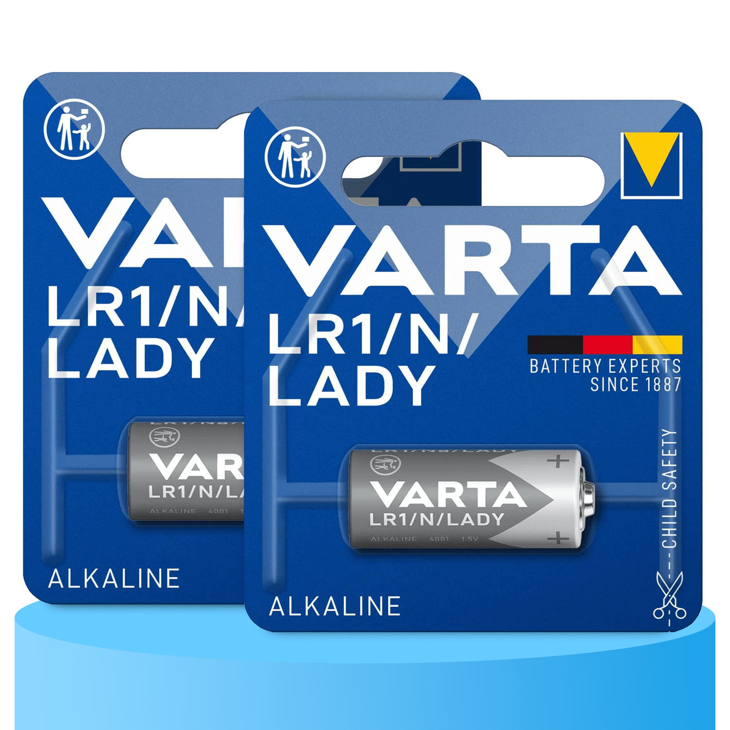 Pilas LR1/N/Lady Alcalinas de Alto Rendimiento, Larga Duración, Para Uso Diario, Ideal para Mandos a Distancia, Pequeñas Linternas, Timbres Inalámbricos, Juguetes, Equipos de Medición, Relojes y Temporizadores