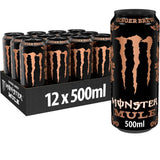 MONSTER ENERGY Bebida Energética, Refresco Energético, Pack 12/24 Latas de 500ml