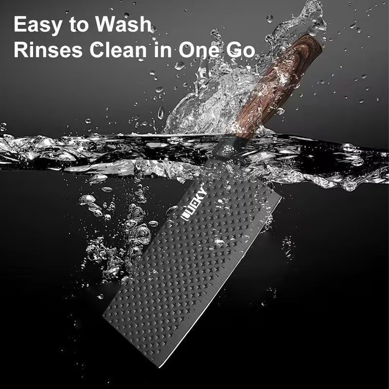 Juego de 6 Cuchillos de Cocina Profesionales, Cuchillos de Acero Inoxidable con Filo de alta Precisión, Excelente Durabilidad, Mango Ergonómico, Fácil de Limpiar, Ideal como Regalo, Incluye 4 Cuchillos, 1 Pelador y 1 Tijera