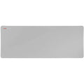 Mars Gaming MMPXL, Alfombrilla Gaming XL 800x360mm, Superficie Nanotextil, Goma Antideslizante, Bordes Reforzados, Flexible y Resistente, Apta para Ratón Óptico y Láser, Blanco Plata