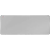 Mars Gaming MMPXL, Alfombrilla Gaming XL 800x360mm, Superficie Nanotextil, Goma Antideslizante, Bordes Reforzados, Flexible y Resistente, Apta para Ratón Óptico y Láser, Blanco Plata