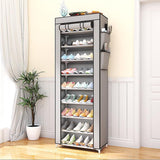 Zapatero Organizador de Tela con Cubierta Frontal, Organizador de Zapatos de Gran Capacidad ideal para Ahorrar Espacio, Organizador de Almacenamiento de Zapatos, Zapatero Multinivel, 158 x 30 x 58 cm