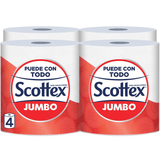 Scottex Papel Cocina Rollo, Papel Cocina Absorbente, Papel Cocina Jumbo, Apto para Múltiples Usos, Con Textura Absorbente y Resistente, Sin Restos de Suciedad