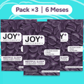 Pack x3 Gominolas para Dormir con Melatonina, Lavanda, Amapola California, Amapola Roja y GABA, Sabor Arándanos, 3 x 60 Gummies, 180 Gummies - Joy+ Supplements