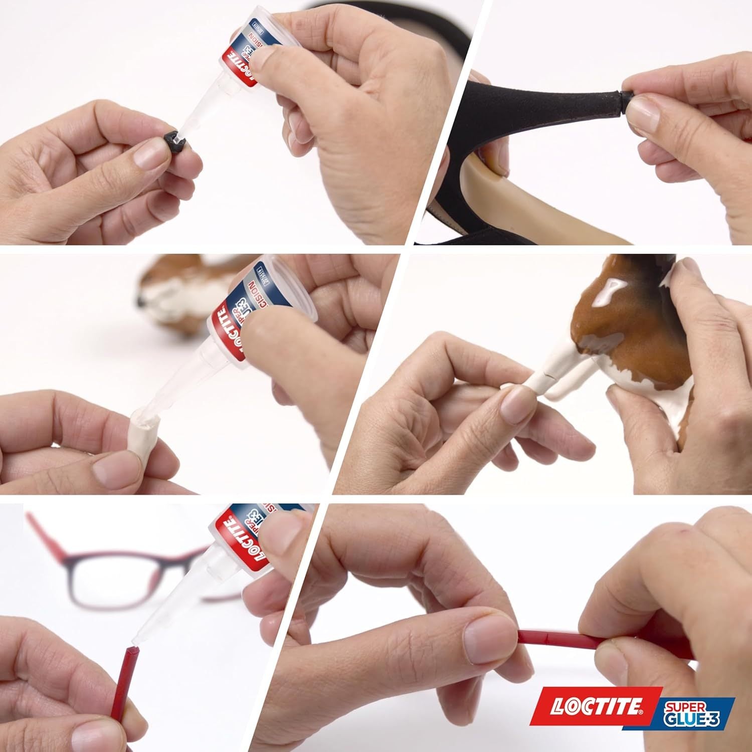 Loctite Super Glue-3 Precisión, Pegamento Transparente de Máxima Precisión, Pegamento Instantáneo Triple Resistente, Adhesivo Universal con Goteo Fácil de Regular, 5g
