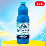 La Antigua Lavandera Lejía con Detergente, Limpiador para Suelos y Superficies del Hogar, Limpieza Potente y Multiusos, 1.5 L