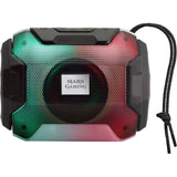 Mars Gaming MSBAX, Altavoz Bluetooth RGB, Compacto,10W, USB/MicroSD/Radio, Negro