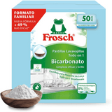 Frosch Pastillas Lavavajillas a Máquina Todo en 1 con Bicarbonato, Limpieza y Brillo, Sin Fosfatos, Ni Fosfonatos, 50 Dosis