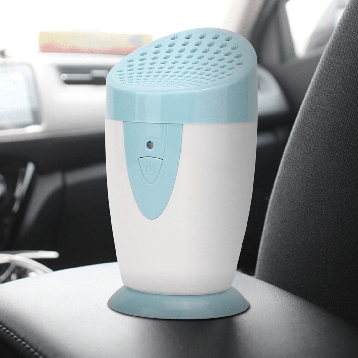Purificador de Aire Portátil de Iones Negativos con 2 Modos, Salida de Ozono: 10mg/h, Salida de Iones Negativos: 3.800.000 pcs/cm3, Ideal para Casa, Cocina, Nevera, Coche y Oficina, Funciona con Pilas AA (No Incluidas)