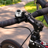 AKTIVE Timbre para Bicicleta, Diseño Compacto con Palanca para Manillar, Fácil de Accionar para Paseos y Ciclismo, Color Plateado y Negro
