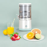 Exprimidor Automático Compacto con 30W de Potencia, Sin Esfuerzo, Mínimo Desperdicio, Cargador USB tipo-C, Batería de 1500mAh, Ideal para Hacer Jugos y Zumos de Cualquier Fruta, Perfecto para Casa, Viajes u Oficina