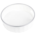 Cuenco Giratorio, Bandeja Giratoria Mesa, 29.8 x 9.8 cm, Perfecto para Espacios Reducidos, 4 Ruedas en la Base, Asas para Facil Movimiento
