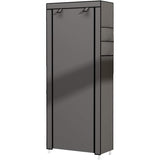 Zapatero Organizador de Tela con Cubierta Frontal, Organizador de Zapatos de Gran Capacidad ideal para Ahorrar Espacio, Organizador de Almacenamiento de Zapatos, Zapatero Multinivel, 60 x 30 x 160 cm