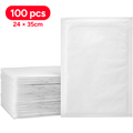 packer PRO 100 Sobres de Burbujas, Sobres Acolchados para Envíos, Blanco, 24x35cm