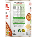LITORAL Fabada Asturiana, Plato Preparado de Fabada Asturiana con Embutido Selecto, 420g, Pack Ahorro de 6 Unidades
