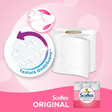 Scottex Papel Higiénico, Rollos dos Capas que Proporcionan el Equilibro Adecuado en Suavidad y Resistencia