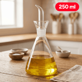 Aceitera Antigoteo de Vidrio Resistente, Dispensador de Boquilla Única Sin Goteo, Ideal para Aceite, Vinagre, Aderezos