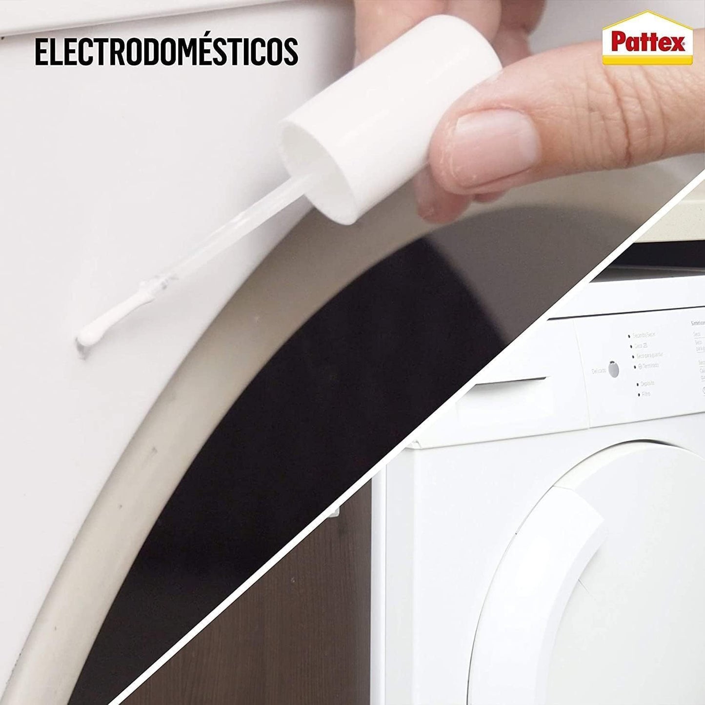 Pattex Nural 2 Reparador de Esmalte y Porcelana, Esmalte Permanente Blanco para Desconchados, Golpes y Rozaduras, Esmalte con Múltiples Aplicaciones, 50g