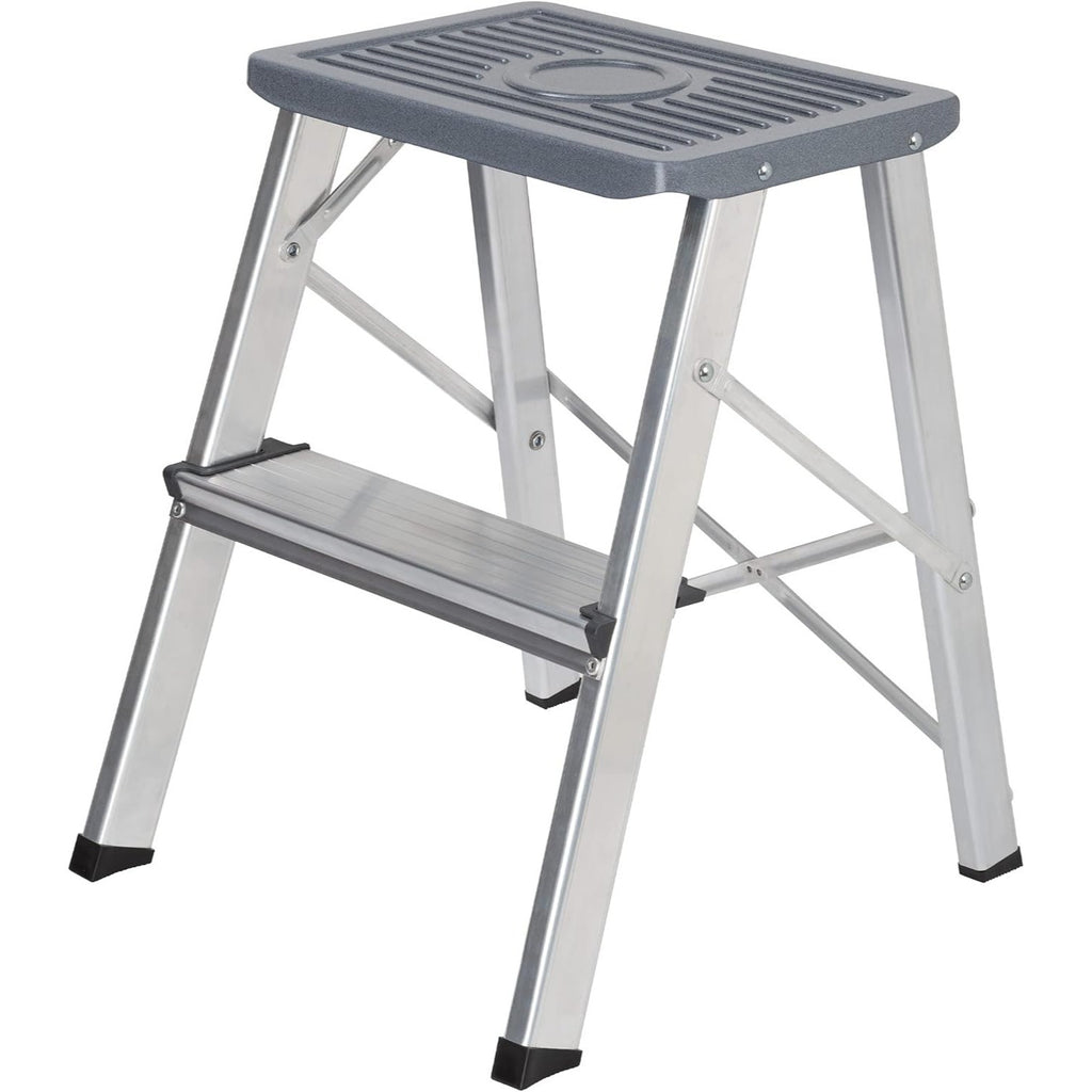 Escaleras Plegables Aluminio de Tijera Super Resistente hasta 150Kg, Acero y Aluminio Antideslizantes