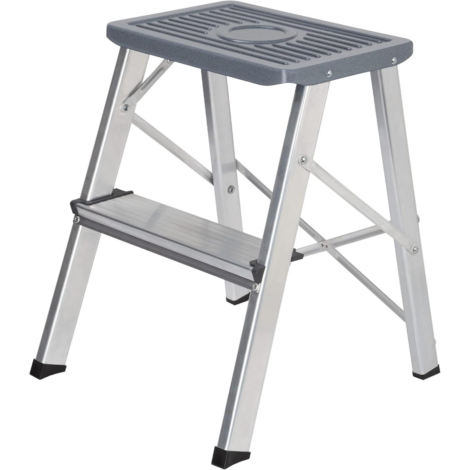 Escaleras Plegables Aluminio de Tijera Super Resistente hasta 150Kg, Acero y Aluminio Antideslizantes